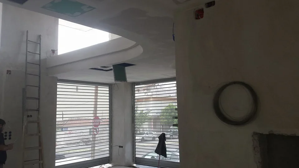 Εργασίες κατασκευής ψευδοροφής γυψοσανίδας